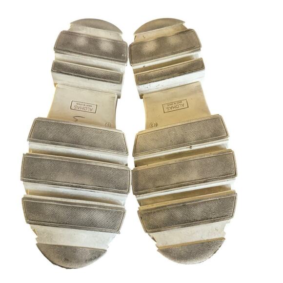 Alohas Trailblazer Cream Leather Chunky Loafers Y2K Size 42/US 11 - Picture 9 of 14